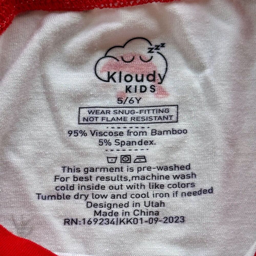 Kloudy Kids Santa North Pole Expedition Christmas Toddler Bamboo Pajamas Set - Picture 6 of 8